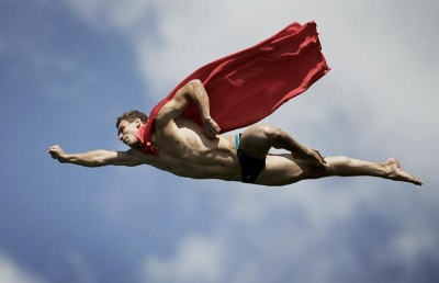 Michal Navratil - Czech Republic - Superman dive 26 metre platform 2009 Red Bull Cliff Diving series