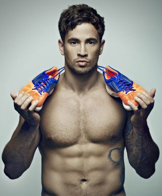 danny cipriani shirtless for cancer