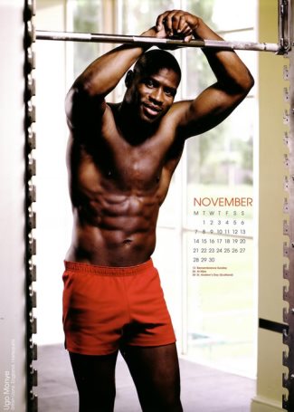 black rugby players - Ugo Monye calendar