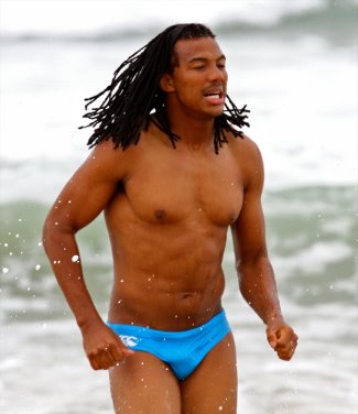 springboks rugby players speedo and shirtless photo Cecil Afrika