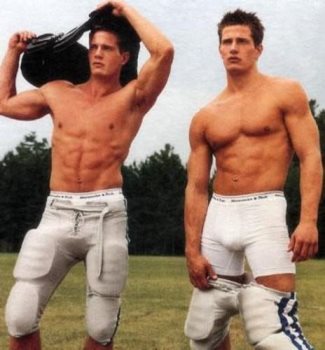 hot male twins modeling underwear - Kyle and Lane Carlson for Abercrombie