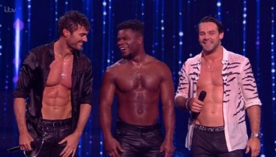 ben foden x factor with Thom Evans and Levi Davis2