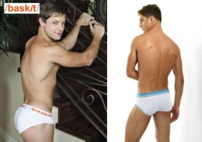 white briefs underwear for men - 2xist and baskit2