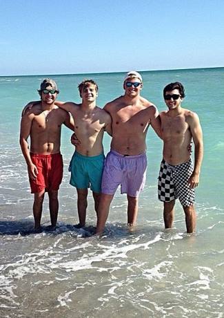chase elliott shirtless at the beach