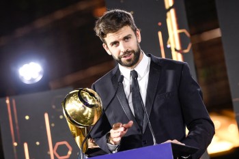 gerard pique awards - player career award from globe soccer