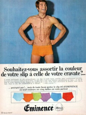 vintage mens underwear - eminence brand - france