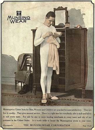 mens vintage underwear - long johns - munsingwear