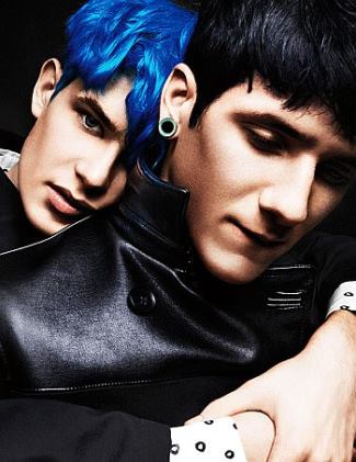 gay male models - John Tuite and Carlos Santolalla - dkny3