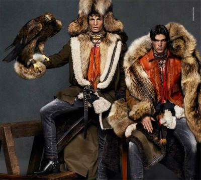 fur coats for men 2015 - dquared fall winter 2015 campaign