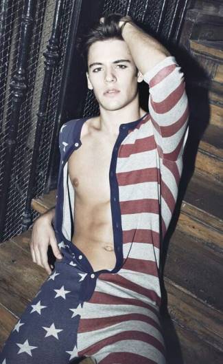 american flag underwear - onesie