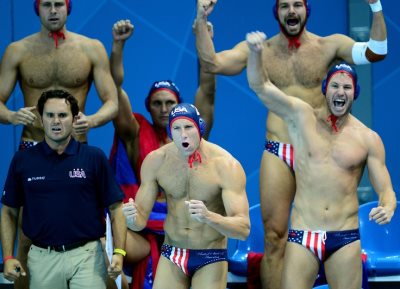 american flag speedo - us water polo team - london 2012 - speedo briefs