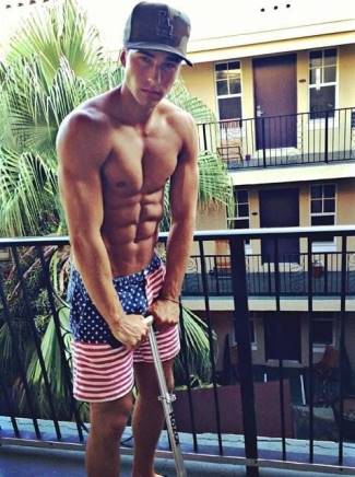 american flag underwear boxer shorts - nic palladino