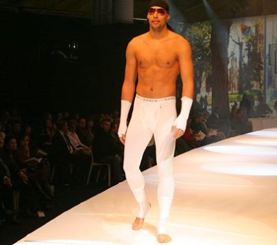 playboy underwear for men - male model in the runway