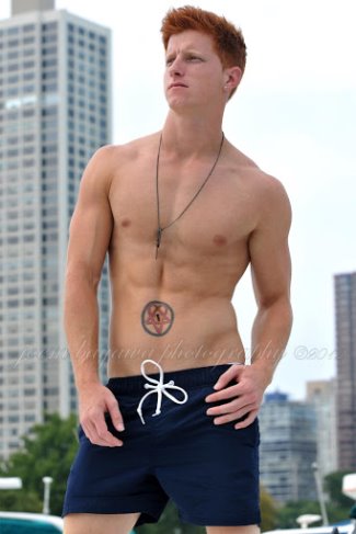 redhead male underwear model - Brian Anthony Porcello