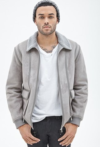 best mens winter jacket - affordable - forever 21 faux suede2