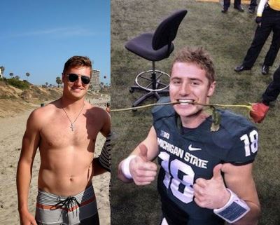 hot college quarterbacks - connor cook shirtless - michigan state2