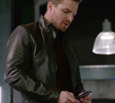 arrow leather jackets - oliver queen stephen amell2 - danier - Ernest Lightweight Lamb Leather Bomber Jacket2
