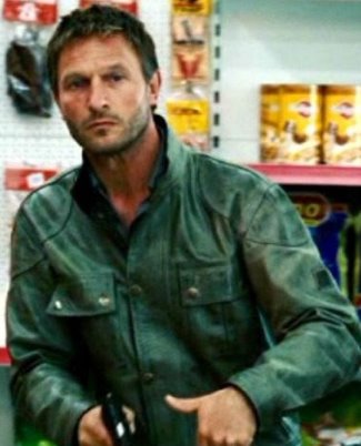 green leather jacket - cross - thomas kretschmann wanted