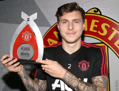 Victor Lindelof manchester united player of the month