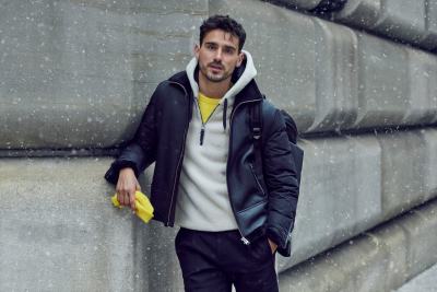 mackage leather jackets male model alexander kulkov