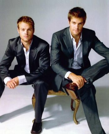 Geoff Stults with brother george stults