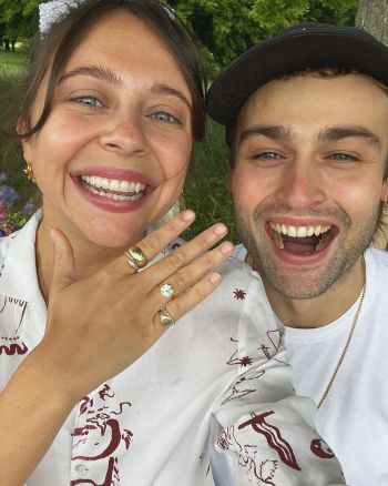 douglas booth bel powley engagement ring july 4 2021