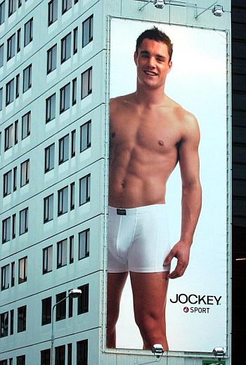 dan carter underwear model jockey billboard
