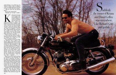 keanu reeves shirtless motorbike