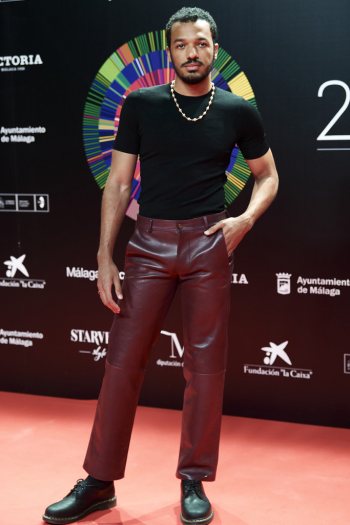 celebrity leather pants - sergio momo