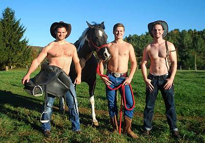 shirtless veterinarians - men of vet school calendar hunks