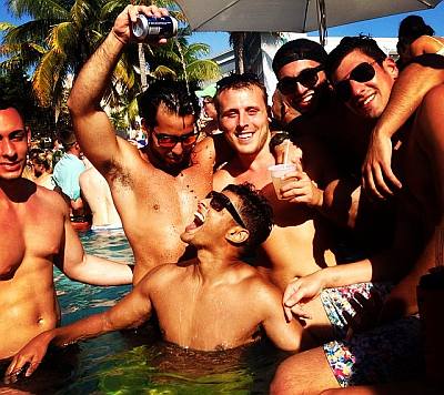 brian benni shirtless party boy - with pool bros