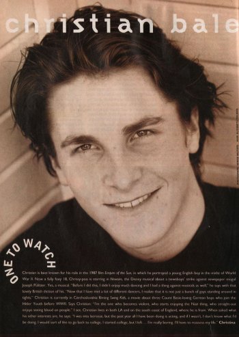 christian bale young actor