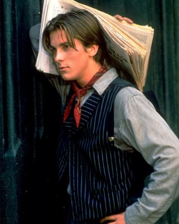 christian bale young in newsies