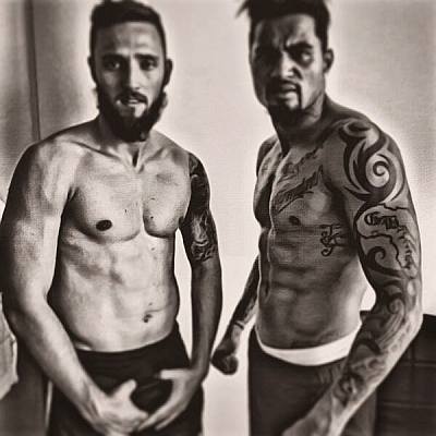 kevin prince boateng shirtless with marco hoger