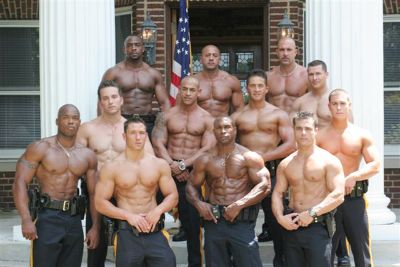 hot men in uniform shirtless cops for new jersey police calendar
