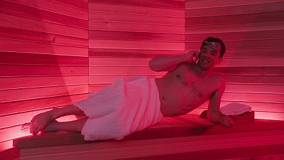 michael urie body in younger - tanning