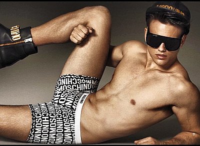 moschino male underwear models - Sergio Carvajal - jeremy scott designer