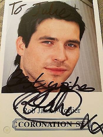 rob james collier young - autograph