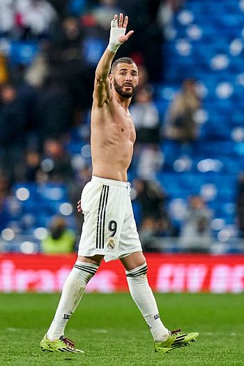 Karim Benzema shirtless footballer