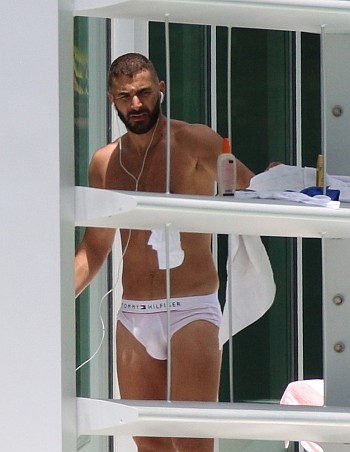Karim Benzema underwear - tommy hilfiger white briefs