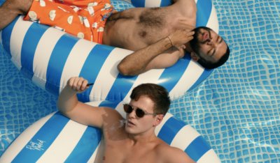 justice smith shirtless with graham patrick in query