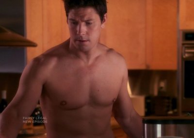 michael trucco shirtless body in fairly legal - usa network