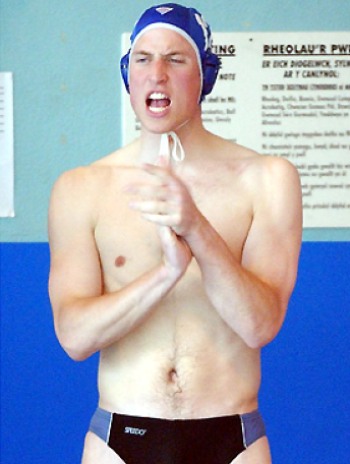 Prince William Speedo: Water Polo Athlete in U of St. Andrews.