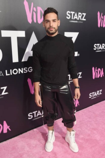 Johnny Sibilly leather pants vida red carpet