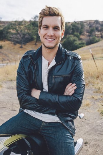 Scott Michael Foster leather and jeans