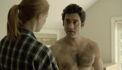 Morgan Spector shirtless in the mist