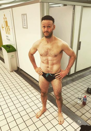 male celebrity speedo swimsuits - kevin clifton
