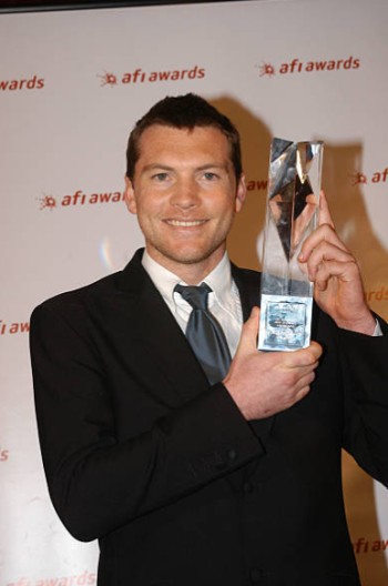 sam worthington best actor trophy - afi somersault 2004