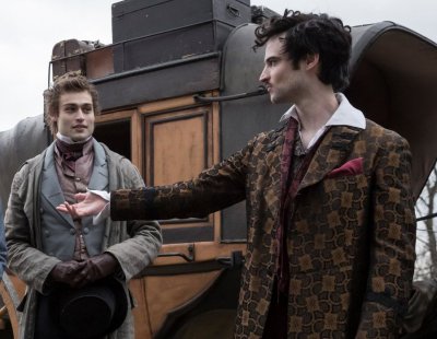 tom sturridge gay with douglas booth in mary shelley