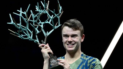 Holger Rune titles paris masters beating djokovic